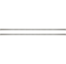 Zwei graue Schrankaufhängeschienen zur Wandmontage