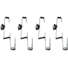 Quatre crochets de toit pour la fixation de modules solaires