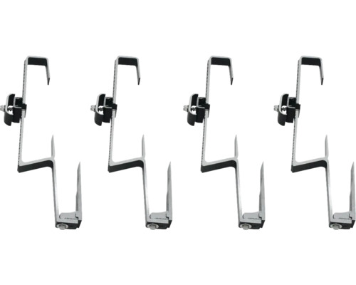 Plusieurs crochets de toit pour la fixation de panneaux solaires