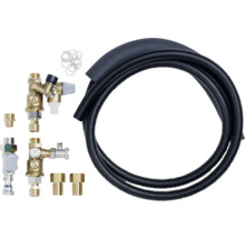 Raccord pour radiateur avec tube ondulé