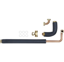 Divers composants d'installation sanitaire, y compris des tuyaux, des coudes et des joints