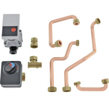 Thermostat, Ventile und Rohre für Heizungsanlagen