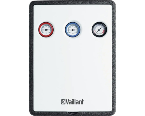 Distributeur de chauffage Vaillant avec thermomètres et manomètre