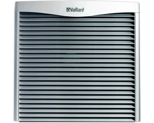 Collecteur air/sol Vaillant aroCOLLECT VWL 11 /4 SA pour flexoTHERM/COMPACT 0010016715 Logo Vaillant devant une grille d'aération