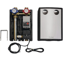 Distributeur de circuit de chauffage avec pompe, indicateurs de température, régulateur et câble de raccordement