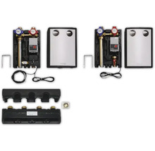 Kit de collecteur de chauffage au sol avec débitmètres et accessoires de montage