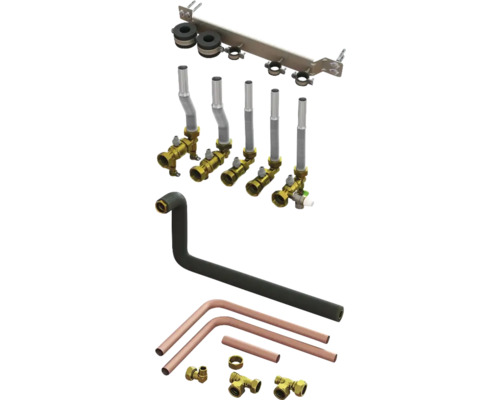 Vaillant Anschlusskonsole flexoTHERM mit Befüllstation 0020229713 Vorwandelement mit Ventilen, Rohren und Befestigungsmaterial für Sanitärinstallationen