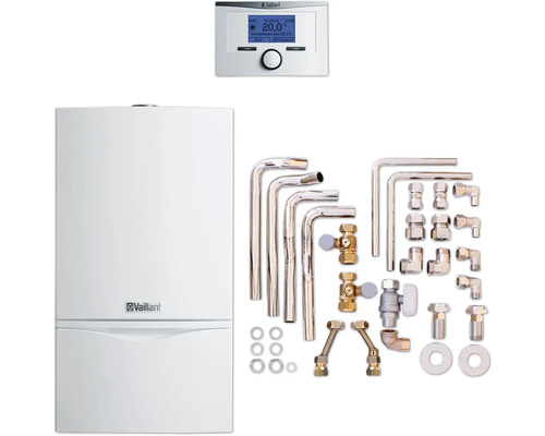 Système de chauffage Vaillant avec commande et accessoires