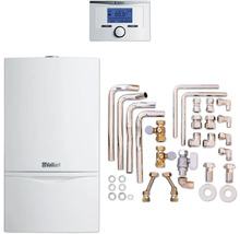 Chauffage à gaz Vaillant avec thermostat, tuyaux et accessoires de montage