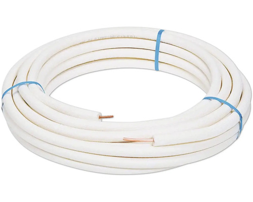 Conduit réfrigérant Vaillant 3/8" 25 m pour aroTHERM Split VWL 75/5 - 125/5 20250309 Tuyau en cuivre isolé avec des bandes bleues