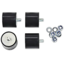 Amortisseur de vibrations avec vis et écrous