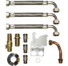 Kit d'installation avec flexibles blindés et raccords