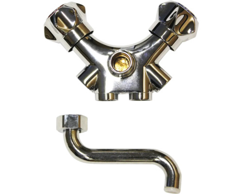 Vaillant Mischbatterie mit Schwenkauslauf 90 mm Direktzapfung mit Rückschlagventil 0020234537 Doppelanschlussverschraubung mit Eckanschluss