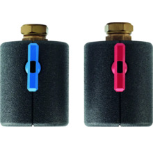 Vor- und Rücklaufverschraubung für Heizkörper mit Absperrung