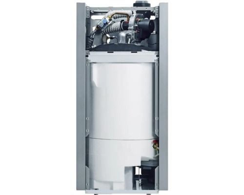 Warmwasserspeicher zur Trinkwassererwärmung in geöffnetem Gehäuse