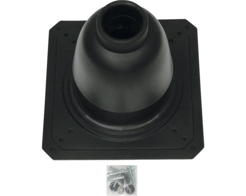 Dachmanschette mit Montagematerial für die Dachinstallation