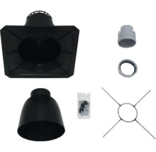 Traversée de toit et kit d'accessoires pour tuyaux de poêle