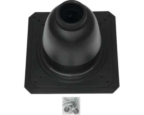 Dachdurchführung mit Montagematerial für die Dachabdichtung