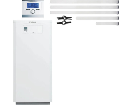 Chaudière à gaz à condensation Vaillant paquet 2.63/3 ecoVIT VKK 186/5 E, VRC 700/6, échappement 10029839 Appareil de chauffage Vaillant ecoTEC plus avec accessoires