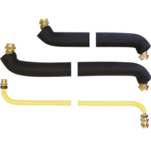 Tuyaux flexibles avec raccords en laiton pour installations sanitaires