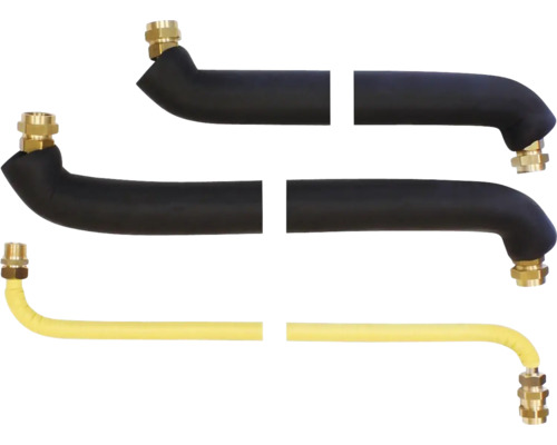 Tuyaux flexibles avec raccords en laiton pour installations sanitaires