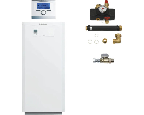 Chaudière à gaz à condensation Vaillant paquet 2.69/3 ecoVIT VKK 486/5 E, VRC 700/6 0010029848 Système de chauffage Vaillant avec régulation et accessoires