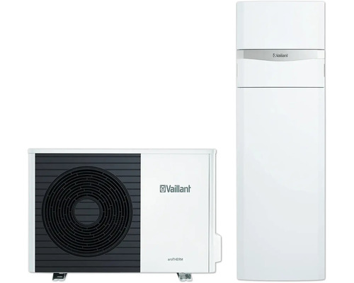 Pompe à chaleur air/eau Vaillant paquet 4.122/2 aroTHERM Split VWL 55/5 AS avec uniTOWER VWL 0010029885 Pompe à chaleur air-eau Vaillant aroTHERM, unité extérieure et unité intérieure