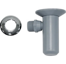 Garniture de vidage avec raccord de trop-plein et rosace de recouvrement