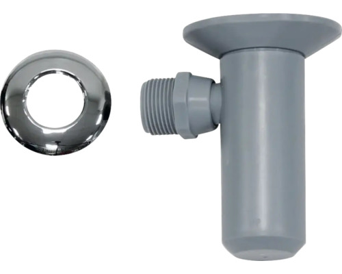 Garniture de vidage avec raccord de trop-plein et rosace de recouvrement