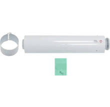 Abgasrohr mit Wandhalterung und Befestigungsmaterial