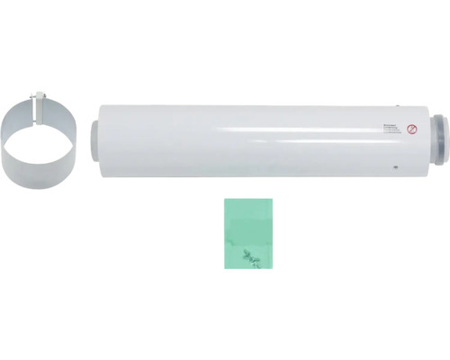 Abgasrohr mit Wandhalterung und Befestigungsmaterial