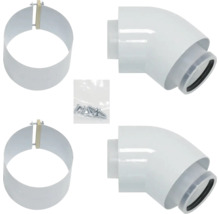 Auspuffrohr-Set mit Rohrbogen und Befestigungsmaterial