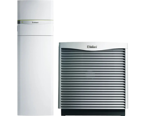 Vaillant Wärmepumpe Luft/Wasser flexoCOMPACT exclusive VWF 118 /4 mit aroCOLLECT 0010030878 Vaillant aroTHERM plus Luft-Wasser-Wärmepumpe mit Vaillant Logo
