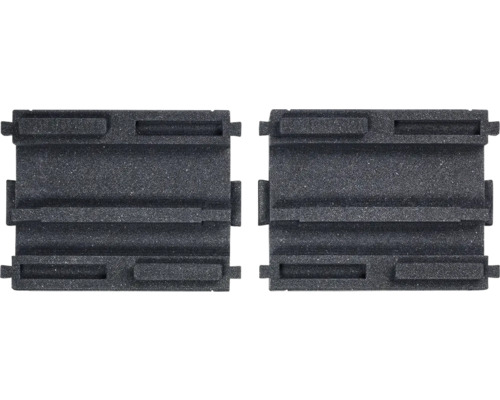 Zwei Schallschutzsteine aus Beton