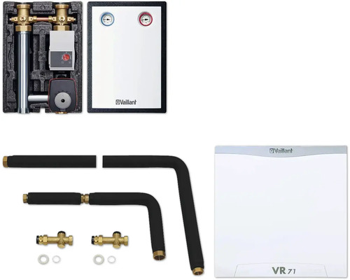 Kit de distribution de circuit de chauffage Vaillant avec pompe, thermostat et accessoires de montage