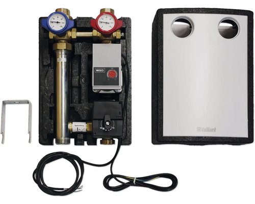 Distributeur de circuit de chauffage avec pompe et logo Vaillant