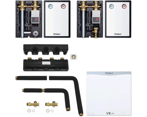 Vaillant Verteilerbalken Set mit Zubehör für Heizungsanlagen