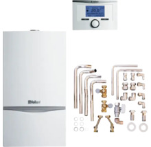 Installation de chauffage Vaillant avec commande et accessoires d'installation