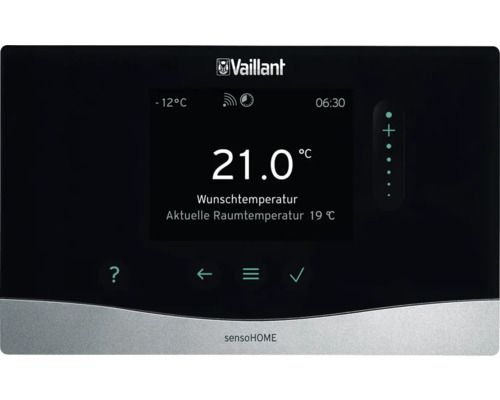 Thermostat de chauffage Vaillant sensoHOME pour contrôler la température ambiante