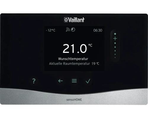 Thermostat de chauffage Vaillant sensoHOME pour contrôler la température ambiante
