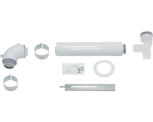 Abgasrohr-Set mit Rohren, Befestigungsmaterial und Montageteilen