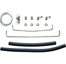 Kit d'installation de chauffage avec câble, joints, écrous, tubes et tuyaux