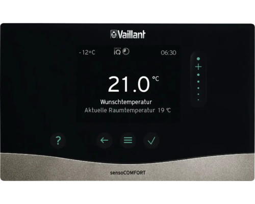Régulateur Vaillant sensoCOMFORT pour le contrôle de la température ambiante