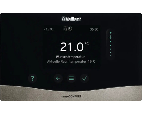 Vaillant sensoCOMFORT Heizungsregler mit Temperaturanzeige