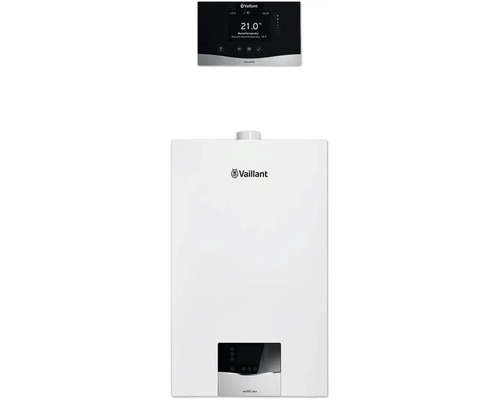 Chaudière à gaz à condensation Vaillant paquet 1.777/3 ecoTEC plus VCW 20/26CS/1-5, VRT 380/2 8000014443 Chaudière Vaillant avec commande