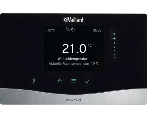 Thermostat de chauffage Vaillant sensoHOME avec affichage
