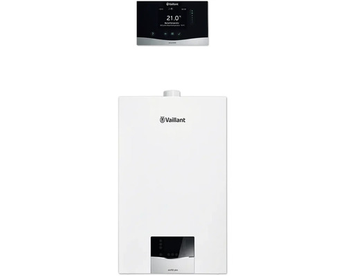Vaillant Paket 1.786/3 Gas-Wandheizgerät ecoTEC plus VC 15 CS/1-5 und Raumtemperaturregler sensoHOME VRT 380/2 8000014458 Vaillant Heizgerät mit Steuerungselement