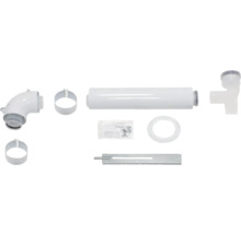 Abgaszubehör Set mit Rohren, Schellen, Dichtungen und Montagezubehör