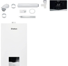 Vaillant ecoTEC plus Gasheizung mit Zubehör und Vaillant Logo