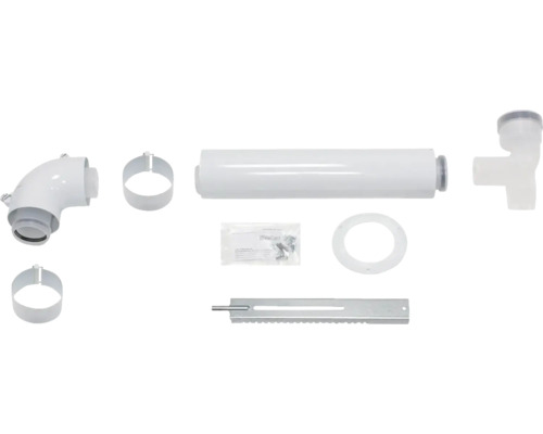 Abgasrohrsystem mit Rohrbogen, Rohrschelle, Schrauben und Montagezubehör